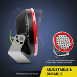 Nilight 2 Pcs Round 9-Inch 96W LED Work Light Offroad Auxiliary Driving Lamp (Red), view 2