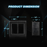 Nilight 2Pcs Rocker Switch Holder Panel Housings, view 2