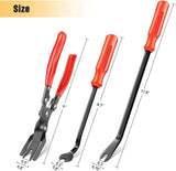 Nilight 3 Pcs Clip Pliers Set Fastener Remover, view 2