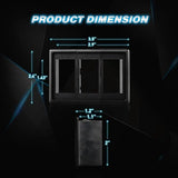 Nilight 3Pcs Rocker Switch Holder Panel Housings, view 2