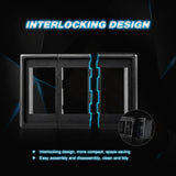 Nilight 3Pcs Rocker Switch Holder Panel Housings, view 3