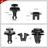Nilight 30 Pcs Head 26mm Hole 12mm Front Air Deflector Retainers Clips & Grommet Compatible with GM 15733971, 15733970 2007-2013 Chevrolet Avalanche 2006-2007 Hummer H3, view 2