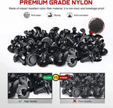 Nilight 30 Pcs Head 26mm Hole 12mm Front Air Deflector Retainers Clips & Grommet Compatible with GM 15733971, 15733970 2007-2013 Chevrolet Avalanche 2006-2007 Hummer H3, view 3
