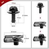 Nilight 35 Pcs Car Push Retainer Clips Kits For Infiniti G35 G37 FX35 FX45 EX35 Nissan 370Z 350Z, view 2