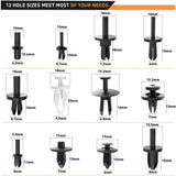 Nilight 380 Pcs Car Push Retainer Clips Kits, view 2