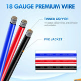 Nilight 3Pin Electrical Wire Connectors Male and Female Plug, view 6