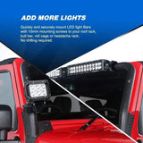 Nilight 4-Pack Standard Mounting Bracket Kit LED Off Road Light Vertical Bar Tube Clamp Roof Roll Cage Holder, view 6