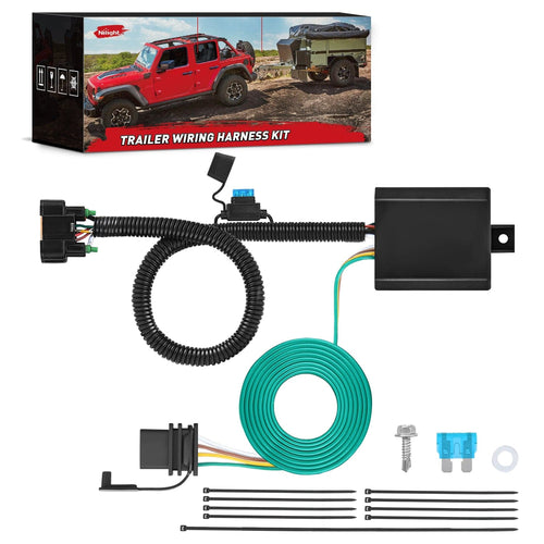 Nilight 4 Pin Custom Trailer Wiring Harness 56420 Vehicle Side Compatible with Hyundai 2019 2020 2021 2022 2023 2024 Santa Fe Santa Cruz Palisade Tucson; Kia Telluride Sorento Carnival