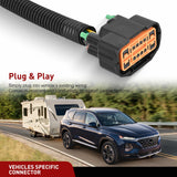 Nilight 4 Pin Custom Trailer Wiring Harness 56420 Vehicle Side Compatible with Hyundai 2019 2020 2021 2022 2023 2024 Santa Fe Santa Cruz Palisade Tucson; Kia Telluride Sorento Carnival, view 2