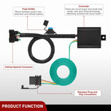 Nilight 4 Pin Custom Trailer Wiring Harness 56420 Vehicle Side Compatible with Hyundai 2019 2020 2021 2022 2023 2024 Santa Fe Santa Cruz Palisade Tucson; Kia Telluride Sorento Carnival, view 5