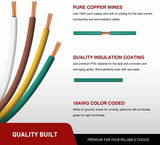 Nilight 25Ft Male 4Ft Female Trailer Wiring Harness, view 3