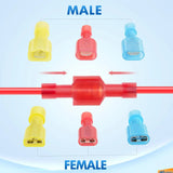 Nilight 400Pcs Spade Nylon Quick Disconnect Terminals Male and Female, view 5