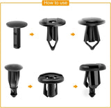 Nilight 400 Pcs Universal Plastic Fender Clips For GM Ford Chrysler Toyota Honda, view 5
