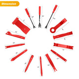 Nilight 40 Pcs Auto Trim Removal Tool Set Red, view 2