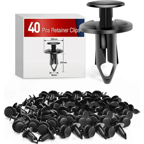 Nilight 40 Pcs Head 20mm Hole 8mm Bumper Rivet Clips for GM 21030249 for Ford N807389S Chrysler 6503598
