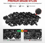 Nilight 40 Pcs Head 20mm Hole 8mm Bumper Rivet Clips for GM 21030249 for Ford N807389S Chrysler 6503598, view 5