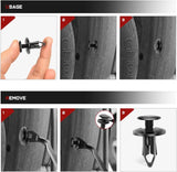 Nilight 40 Pcs Head 20mm Hole 8mm Bumper Rivet Clips for GM 21030249 for Ford N807389S Chrysler 6503598, view 6