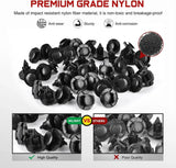 Nilight 40 Pcs Head 20mm Hole 8mm Bumper Rivet Fender Clips OEM Replaces Nissan 01553-09321 8mm Hole, view 4