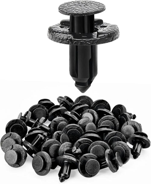 Nilight 40 Pcs Head 20mm Hole 8mm Front Bumper and Radiator Support Push-Type Retainer 11296-AG000 For Nissan and Infiniti