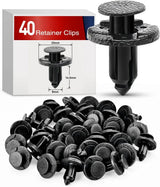 Nilight 40 Pcs Head 20mm Hole 8mm Front Bumper and Radiator Support Push-Type Retainer 11296-AG000 For Nissan and Infiniti, view 2