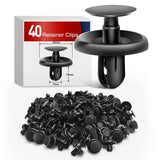 Nilight 40 Pcs Head 20mm Hole 7mm Nylon Engine Under Cover Push-Type Retainer Clips Replaces 90467-07201, view 2