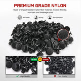 Nilight 40 Pcs Head 20mm Hole 7mm Nylon Engine Under Cover Push-Type Retainer Clips Replaces 90467-07201, view 6