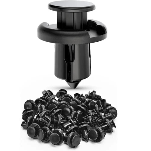 Nilight 40 Pcs Head 20mm Hole 10mm Nylon Front Bumper Push-Type Retainer Clips-91503-SZ3-003 For Honda and Acura