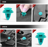 Nilight 40 Pcs Hole 9mm Trim Door Panel Retainer Clips For Corolla Camry Sequoia Tundra Tacoma, Replace 90467-10188, 90467-A0005, view 5