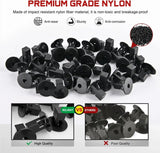 Nilight 40 Pcs Head 20mm Hole 8mm Wheel Well Fender Liner Clips For Lexus Scion Toyota for OEM Replacement Part Number: 90189-06065 96706W100 90189A0002, view 3