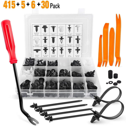Nilight 415 Pcs Car Push Retainer Clips Kits For GM Ford Toyota Honda Chrysler