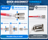 Nilight 480 PCS Spade Terminals with Insulated Sleeves, view 2