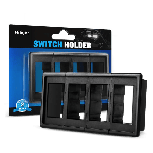 Nilight 4Pcs Rocker Switch Holder Panel Housings