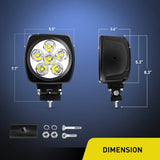 Nilight 2-Pcs 5.6-Inch 60W Spot LED Work Light, view 3