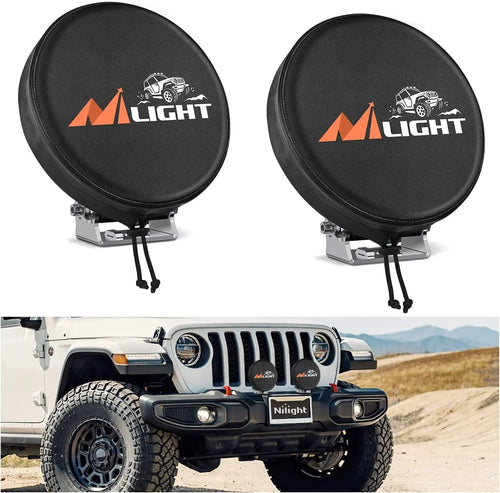 Nilight 5.75 Inch Round Offroad Driving Pod Light Cover Type A