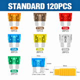 Nilight 120Pcs Standard Blade Fuse Assortment kit, view 2