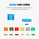 Nilight 120Pcs Mini ATM/APM Blade Fuses Assortment Kit, view 5