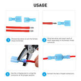 Nilight 160Pcs Insulated Wire Crimp Terminal, view 6
