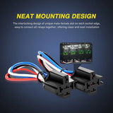 Nilight 5Pack 30A Fuse 4Pin SPST Relays Switches Harness Set, view 3