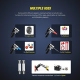 Nilight 50041R Auto Air Compressor Pump 12V DC Portable Electric Car Inflator 150PSI, 4 Free Tire Valve Caps, view 3
