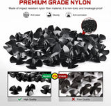 Nilight 50 Pcs Head 30mm Hole 8.7mm Hood Insulation Push-Type Retainer Clips For Chrysler 4878883AA Dodge 1996-2005 Neon 2009-On Jeep Grand Cherokee, view 3