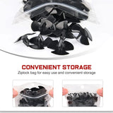Nilight 50 Pcs Head 30mm Hole 8.7mm Hood Insulation Push-Type Retainer Clips For Chrysler 4878883AA Dodge 1996-2005 Neon 2009-On Jeep Grand Cherokee, view 5