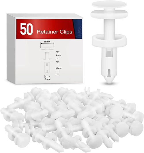Nilight 50 Pcs Head 15mm Hole 7mm Door Trim Panel Push-Type Retainer Clips Replacement for GM 15960325 Chevrolet Trucks Cadillac Trucks and GMC Trucks Automobiles