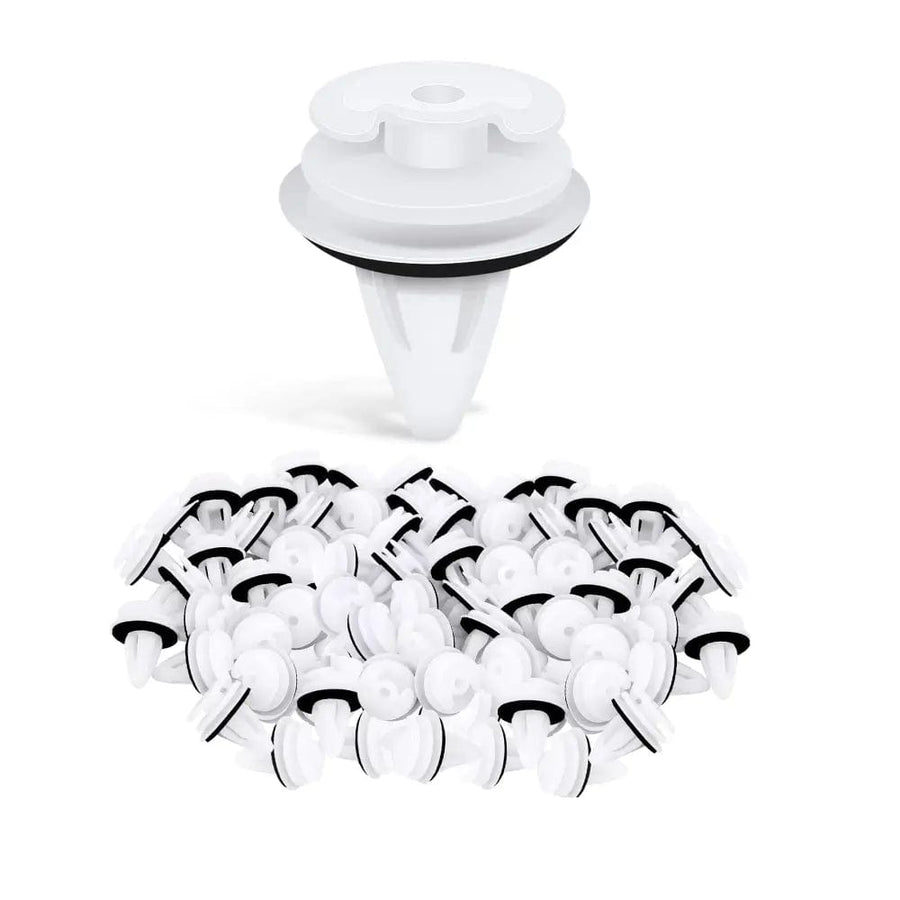 Nilight 50 Pcs Head 18mm Hole 9mm Door Trim Panel Retainer Clips 9mm Compatible with BMW #51411973500 Series 3, 5 & 7 E46 E36 E34 E38 E39 M3-with Seal Ring