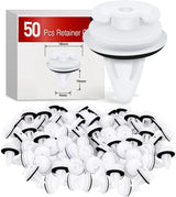 Nilight 50 Pcs Head 18mm Hole 9mm Door Trim Panel Retainer Clips 9mm Compatible with BMW #51411973500 Series 3, 5 & 7 E46 E36 E34 E38 E39 M3-with Seal Ring, view 2