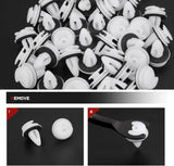 Nilight 50 Pcs Head 18mm Hole 9mm Door Trim Panel Retainer Clips 9mm Compatible with BMW #51411973500 Series 3, 5 & 7 E46 E36 E34 E38 E39 M3-with Seal Ring, view 5