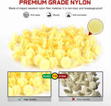 Nilight 50 Pcs Head 20mm Hole 8mm Front Door Trim Panel Retainers Clips Compatible with Buick Regal 1990-1996 Oldsmobile Cutlass 1992-1997, Pontiac Grand Prix 1992-1998 OEM: #GM 10153057, view 3