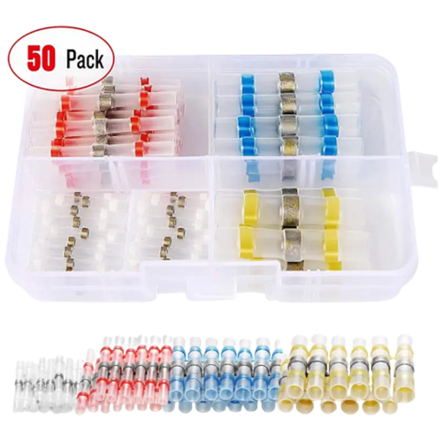 Nilight 50pcs Solder Seal Wire Connector Kit