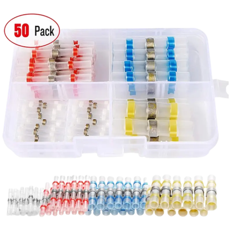 Nilight 50pcs Solder Seal Wire Connector Kit