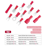 Nilight 540PCS Mixed Quick Disconnect Electrical Insulated Butt Bullet Spade Fork Ring Solderless Crimp Terminals 22-16/16-14/12-10 Gauge Electrical Wire Connectors Assortment Kit, view 2