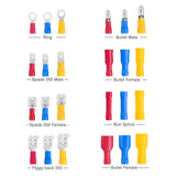 Nilight 540PCS Mixed Quick Disconnect Electrical Insulated Butt Bullet Spade Fork Ring Solderless Crimp Terminals 22-16/16-14/12-10 Gauge Electrical Wire Connectors Assortment Kit, view 5